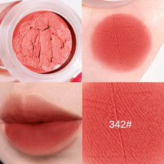Xixi Velvet Soft Waxy Filling Lip Mud Matte Matte Lip and Cheek Dual-use Non-fading Long-lasting Natural Nude Makeup Lip Makeup