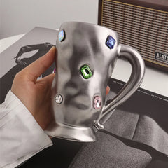 YICKYUE  -  Diamond Coffee Cups Mugs Matte Ceramics Coffee Mugs Cup Creative Breakfast Mug Unique Gifts for Girlfriend Birthday 330ML