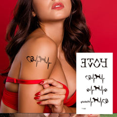 Sexy Waterproof Temporary Tattoo Stickers Letter Tattoo Flash Tattoo Arm Women