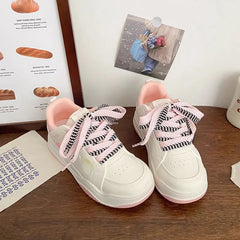 YICKYUE  -  Niche Design Skateboard Shoes Pink Ugly Moe Thick Sole Womens Casual Shoes Breathable Lightweight Shoes for Ladies