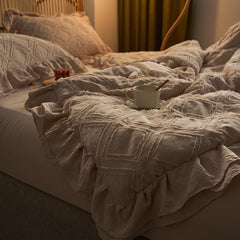 YICKYUE  -  3pcs Lace Quilt, pillowcase Single Double Summer Air Conditioning Throw Blanket Nap Blanket Thin Quilt