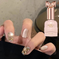 YICKYUE -  10ml Sparkling Water Light Cat Eye Gel Semi Permanent Soak Off Holographic Crystal Magnetic Gel Polish for Nail Art DIY Manicure