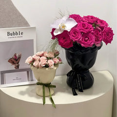 YICKYUE  -  Ceramic Vases Creative Flower Arrangements Home and Living Room Decorations Ins Desktop Atmosphere Bouquet Shaped Vases