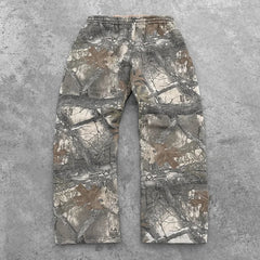 Hearujoy  90s Streetwear Y2K Retro SweatPants Camouflage Pattern Print Streetwear Men harajuku Street Hip Hop Unisex Oversized Casual Camo Baggy Trousers
