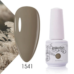 Clou Beaute Nude Colors White Pink Gel Nail Polish Varnish Nail Manicure Semi-Permanent Nail Gel Soak Off UV Lacquer Nail Art