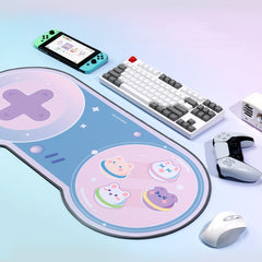 GeekShare Cute Mouse Pad Oversized Soft Office Gaming Computer Mouse Pads 80cm*36cm Thickened Non-slip Keyboard Table Mat Kawaii