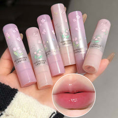 YICKYUE  -  6 Colors Jelly Lip Glaze Non-stick Lip Tint Moisturizing Crystal Lipstick Mirror Water Solid Lip Gloss Glass Tea Makeup Cosmetic