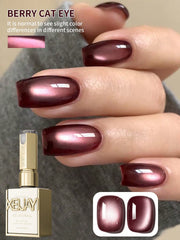 YICKYUE  -  1PC 15Ml Berry Cat Eye gel nail polish, UV LED curing, long-acting fast drying nail art gel - ideal gift for women For Spring