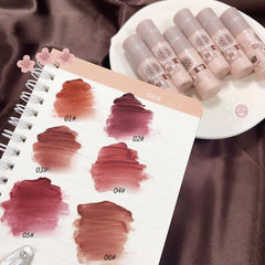 Yickyue Velvet Matte Lipstick Blush Waterproof Long Lasting Lipgloss Non-Stick Cup Makeup Lip Tint Mud Cosmetic Beauty Makeup