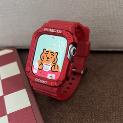 Case+Strap For Apple Watch Band 41mm 45mm  44mm 40mm 42mm 38mm Silicone Accessories Belt Bracelet For Iwatch Serie 7 6 SE 5 4 3