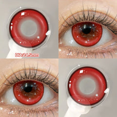 1pair New Fashion Cosplay Contact Lenses for Eyes Red Lenses Halloween Beauty Brown Lenses Myopia Color Contact Lenses