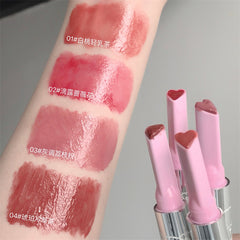 YICKYUE  -  Heart Jelly Red Tea Moisturizing Lipstick Pen Smooth Long Lasting Lip Gloss Clear Mirror Lipgloss Korean Lip Makeup Cosmetics