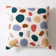 J Floral Cushion Cover Cute Dots Embroidery Pillow Cover 45x45cm/30x50cm Soft Cozy  Home Decoration for living room Kids Room