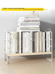 Simple Bookshelf and Storage Shelf Office Desk Surface Panel Storage Rack Small Multi-Layer Iron Desk Organizer Bookcase