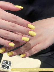 YICKYUE  -  1pc 15ml Bright Yellow Gel Nail Polish Starter Pure Soak Off No Wipe Nail Gel Polish Suitable For All Seasons