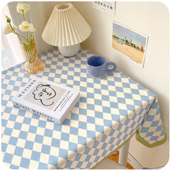 Yickyue Simple And Generous Rural Style Home Dining Table Cloth Restaurant Rectangular Picnic Plaid Cloth Red Checkered Tablecloth