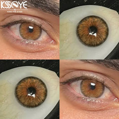 YICKYUE  -  2Pcs Best Selling Contacts Colored Lenses Korea Myopia Degree Green Grey Series Soft Lens Eye Beauty Pupil Fast Shipping
