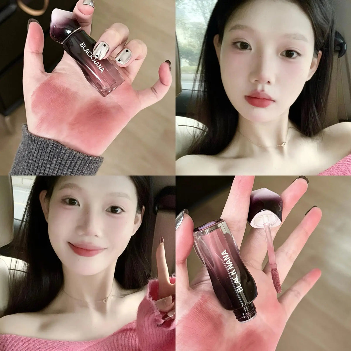 YICKYUE  -  Dark Brown Matte Mud Lipstick Cream Tint Pigment Waterproof Long Lasting Cheek Lip Tinted Paste Velvet Lip Gloss Makeup Cosmetic