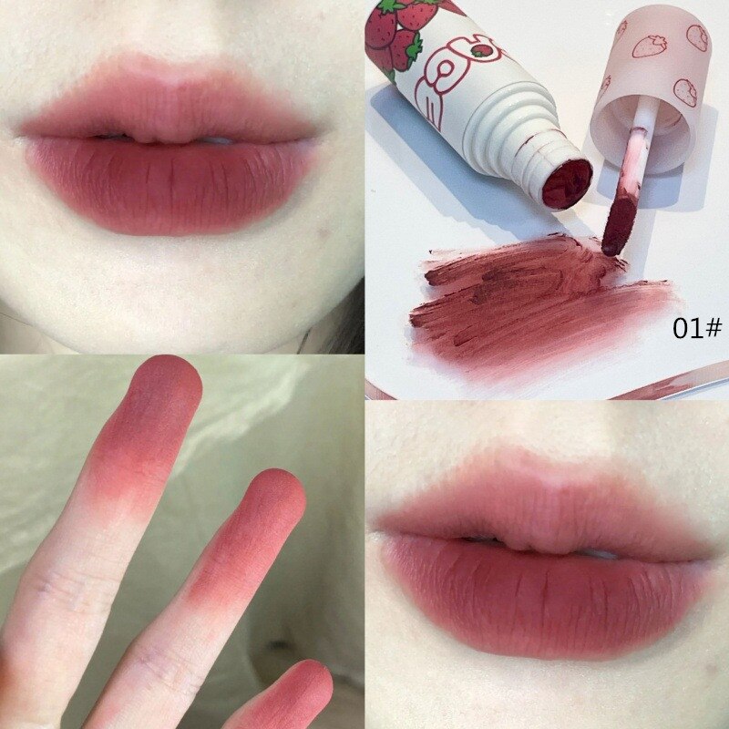 Yickyue 6 Colors Liquid Lipstick Velvet Matte Nude Pink Lip Gloss Waterproof Long Lasting Moisturizing Lip Mud Beauty Makeup Cosmetics