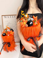 YICKYUE  -  Halloween Pumpkin Monster Candy Doll Cartoon Bouquet For Boys Girls Girlfriends Children Creative Funny Gifts Home Decorations