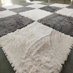 Yickyue Household Patchwork Carpet Plush Thickened Cushion Large Area Balcony Floor Mat Bedroom Girl Can Cut and Spread All Over The Bed