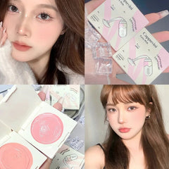 YICKYUE  -  Milk Cream Face Makeup Blusher Natural Smooth Nourishing Cheek Blush Gel Long Lasting Grape Purple Rouge Mud Pigmented Cosmetic