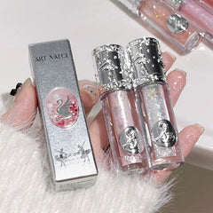 YICKYUE  -  5 Color Glitter Liquid Eyeshadow Waterproof Pearlescent Shiny Eye Shadow Highlighter Sequins Lying Silkworm Makeup Cosmetic