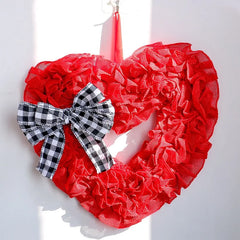 YICKYUE  -  Door decoration fabric Valentine's Day garland peach heart wall hanging holiday arrangement Valentine's Day decorations