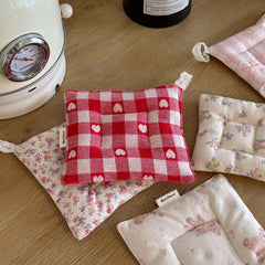 YICKYUE  -  Korean Floral Coaster Table Mat Girl Style Photo Shoot Kitchen Accessories Coasters