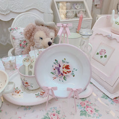 YICKYUE  -  Pink Bown Display Stand, Easel Stand for Picture Frame, Decorative Plate, Book Photo, Anti-Slip Display Dish, Rack Shelf, Home D