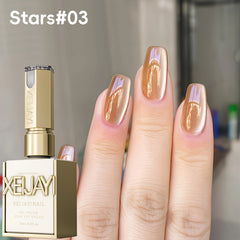 YICKYUE  -  15ml Ice Candy Cat's Eye Gel Nail Polish - Peelable, UV/LED Soak-Off, 6 Colors For Choose, Glossy Finish for DIY & Salon