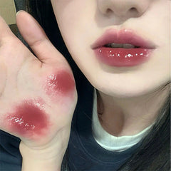 Yickyue New Glossy Mirror Lip Glaze Crystal Is Drilled, And The Glossy Lip Gloss White Colorfast. Lip Makeup Girls  Korean Makeup 2023