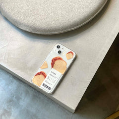 Bread label breakfast phone case for iphone 13 11 pro max 7 8 plus 12 promax xs max x xr cute back cover soft silicone conque