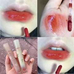 YICKYUE  Flower Glossier Mirror Water Lip Gloss FLORTTE Moisturizing Transparent Glass Lip Stain Cheap Lipstick Makeup For Women Cosmetic