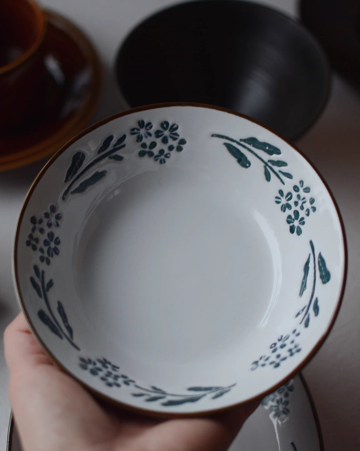 Blue Star Flower Plates