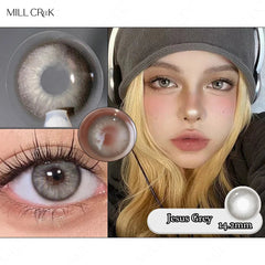 YICKYUE  -  1 Pair New Color Contact Lenses for Eyes With Degree Myopia Lenses Natural Blue Eye Lens High Quality Korean Lenses