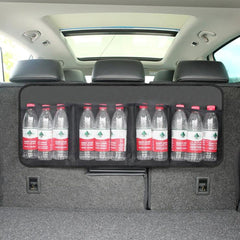 Car Rear Seat Back Organizer Auto Trunk Net Mesh Cargo Storage Bag Pocket Cover Stowing Tidying Interior Camping Accessories