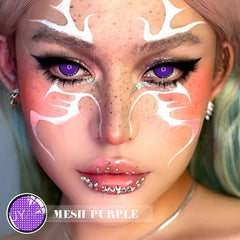 YICKYUE  -  1 Pair Halloween Cosplay Lenses Color Contact Lenses for Eyes Anime Lenses Genshin Impact Violet Lenses Purple Lenses