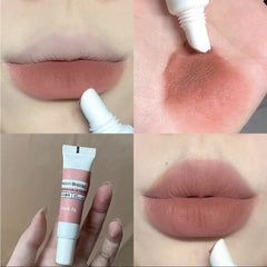 6 Colors Velvet Matte Liquid Lipsticks Waterproof Nude Lip Gloss Long Lasting Non Stick Cup Sexy Lip Tint Mud Makeup Cosmetic