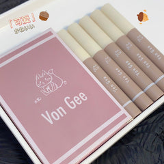 Cute Kitten Lipstick Lip Glaze Matte Velvet Waterproof Not Easy to Dip Cup Set Gift Box