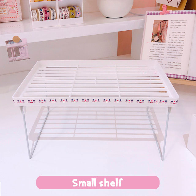 W&G Desk Organizer Home Decoration Multi-layer Cosmetic Desktop Organizer Drawer Plastic Box Student Stationery Rack Storage Box