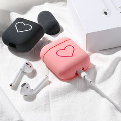 Case For Airpods Case Cute Love Heart Cases for Air Pods Cover Wireless Earphone Protective Case On Airpods 2 Airpods2 Airpods1