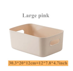 Sundry storage basket student desktop snack storage box plastic cosmetic storage box household kitchen sorting box makeup box