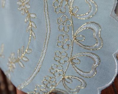 YICKYUE  -  Free Shipping Elegance Purdah Embroidery Shades Lifting Valance Balloon Romantic Shades Finished Fan Draw Ribbon Short Drapes