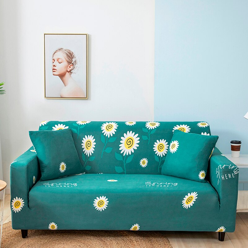 Anti-dust Geometry Print Spandex Sofa Cover Elastic Stretch Couch Cover Loveseat Armchair Sectional L-shape Corner Sofa Case