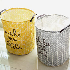 Home Storage Basket Fabric Folding Pants Socks Dirty Clothes Basket Toy Storage Bag Environmentally Friendly Bedroom Organizer