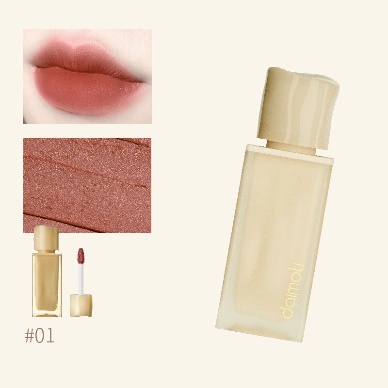 Yickyue 8 Color Velvet Lip Glaze Pigment Transparent Matte Lipstick Non-Stick Coating Cup Waterproof Sexy Lip Gloss Korean Makeup Tools