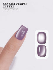 YICKYUE  -  1PC 15ML Fantasy Purple Nail Gel Cat eye Semi Permanent Nail Art Soaking UV LED Nail Salon DIY Nail Salon Gel For Spring