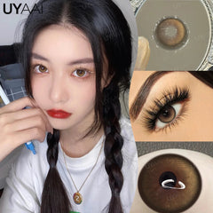 YICKYUE  NEW Cosplay Colored Contact Lenses for Eyes Anime Purple Lenses Cosmetic Blue Eye Contacts Brown Natural Fashion Lenses