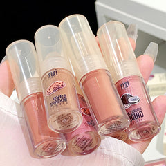 YICKYUE  -  Brown Glitter Liquid Eyeshadow Stick Contour Blush Pigment Fine Shimmer Matte Natural Cheek Milk Coffee Shadow Cream Eye Makeup